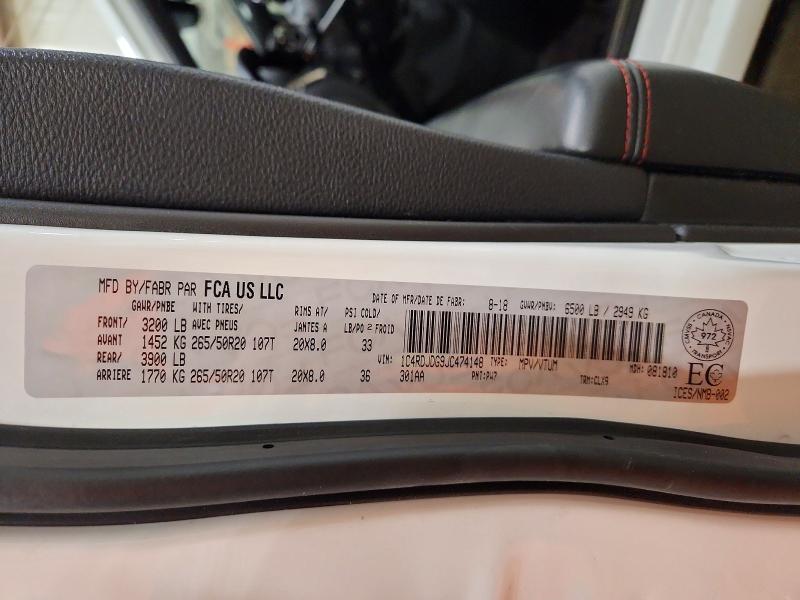 Продажа на аукционе авто 2018 Dodge Durango Gt, vin: 1C4RDJDG9JC474148, номер лота: 74945005