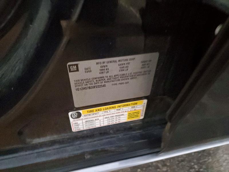 Продаж на аукціоні авто 2009 Chevrolet Malibu, vin: 1G1ZH57B39F222345, номер лоту: 98341095