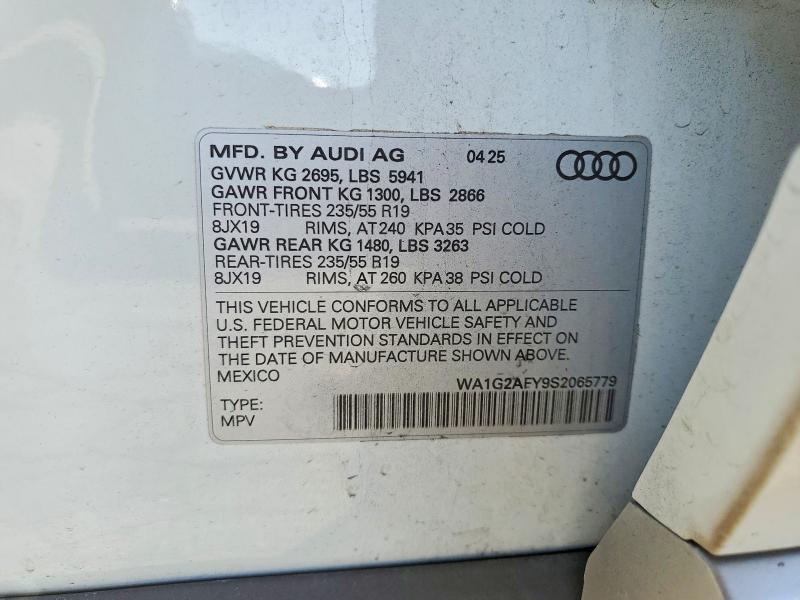 Продажа на аукционе авто 2025 Audi Q5 E, vin: WA1G2AFY9S2065779, номер лота: 74686865