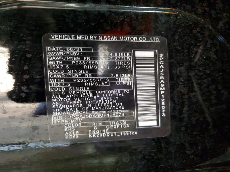 Продажа на аукционе авто 2021 Infiniti Qx50 Luxe, vin: 3PCAJ5BA9MF125073, номер лота: 98353915