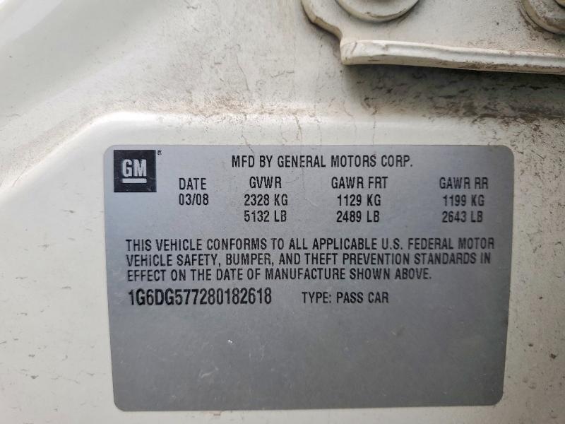 99030035 :رقم المزاد ، 1G6DG577280182618 vin ، 2008 Cadillac Cts مزاد بيع