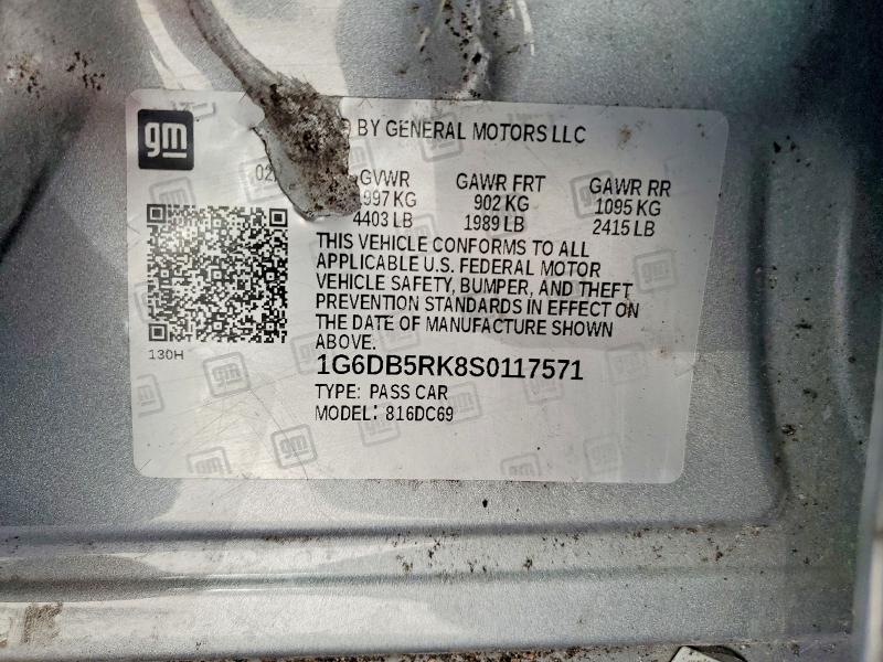 Продаж на аукціоні авто 2025 Cadillac Ct4, vin: 1G6DB5RK8S0117571, номер лоту: 75279345