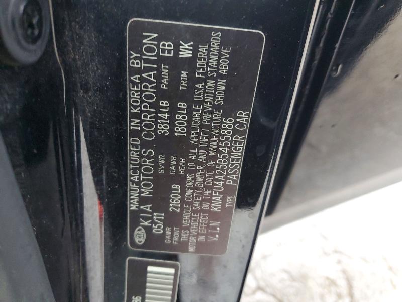 Aukcja sprzedaży 2011 Kia Forte, vin: KNAFU4A25B5455886, numer aukcji: 99557315