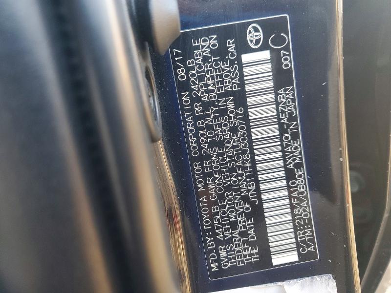 2018 Toyota Camry მანქანა იყიდება აუქციონზე, vin: JTNB11HK8J3030716, აუქციონის ნომერი: 75653175