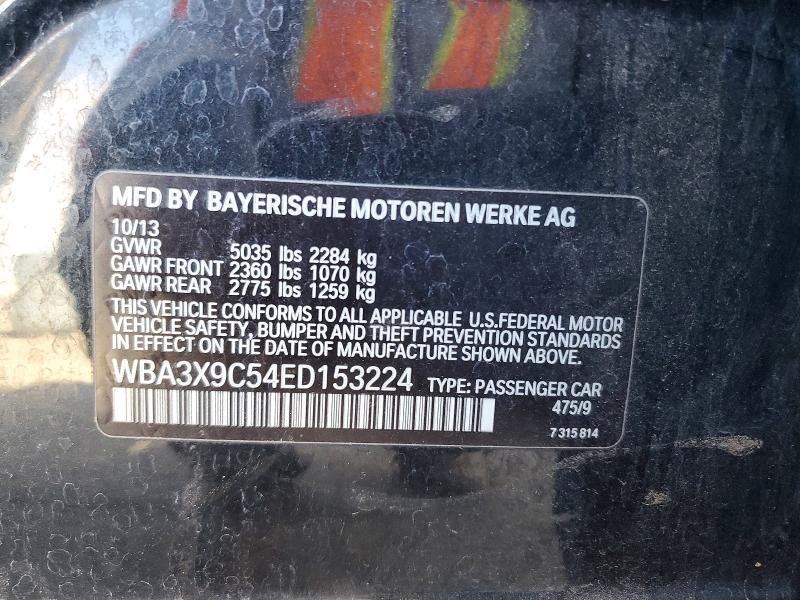 Продажа на аукционе авто 2014 Bmw 335, vin: WBA3X9C54ED153224, номер лота: 72976525