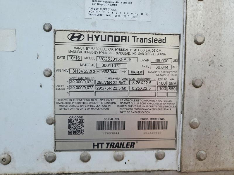 2017 Hyundai Translead მანქანა იყიდება აუქციონზე, vin: 3H3V532C6HT693044, აუქციონის ნომერი: 72260565