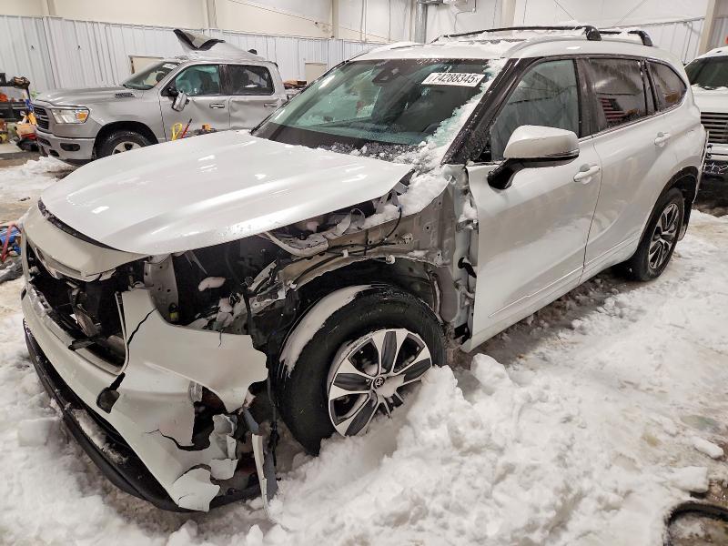 2022 Toyota Highlander მანქანა იყიდება აუქციონზე, vin: 5TDGZRBH1NS248872, აუქციონის ნომერი: 74288345