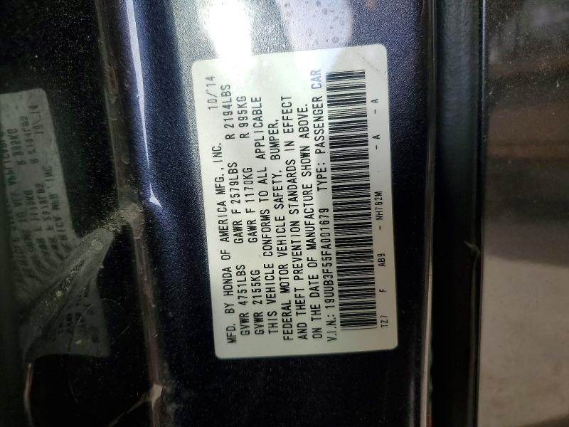 99114815 :رقم المزاد ، 19UUB3F55FA001679 vin ، 2015 Acura Tlx Tech مزاد بيع