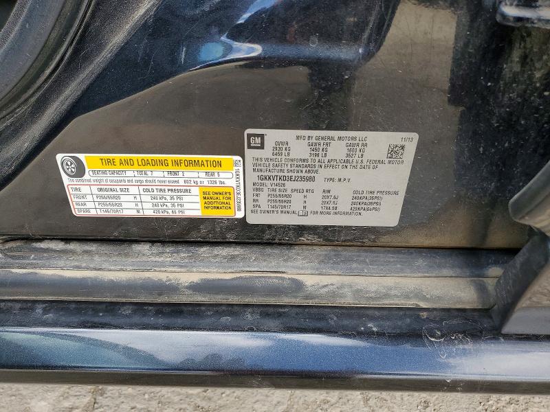 Продаж на аукціоні авто 2014 Gmc Acadia, vin: 1GKKVTKD3EJ235980, номер лоту: 73493395
