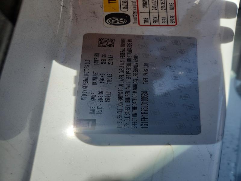 Aukcja sprzedaży 2018 Chevrolet Camaro, vin: 1G1FH1R75J0100534, numer aukcji: 74150465