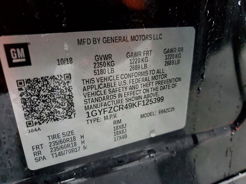 Продаж на аукціоні авто 2019 Cadillac Xt4, vin: 1GYFZCR49KF125399, номер лоту: 96986325