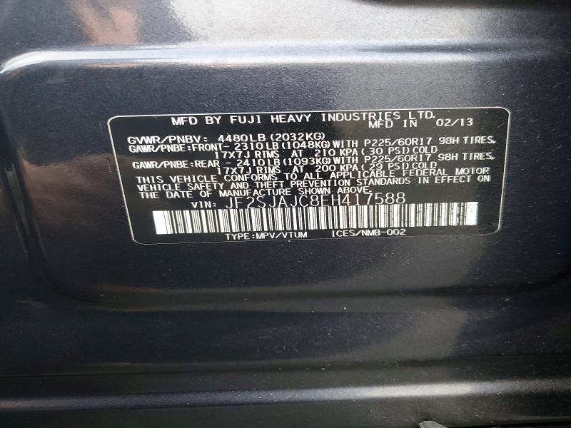 Продажа на аукционе авто 2014 Subaru Forester, vin: JF2SJAJC8EH417588, номер лота: 74138465