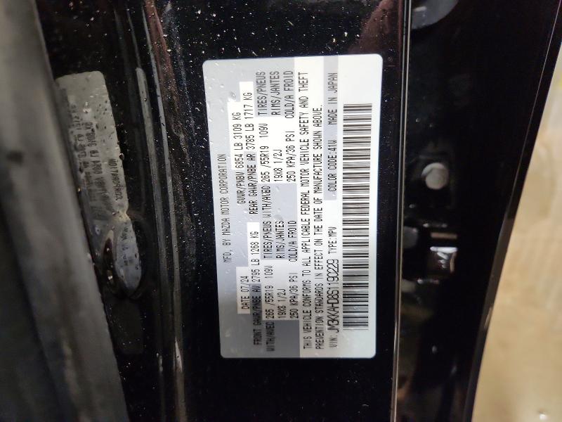 73064865 :رقم المزاد ، JM3KKAHD8S1190229 vin ، 2025 Mazda Cx-90 مزاد بيع