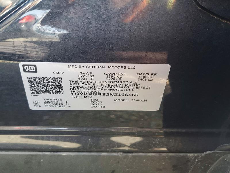 Aukcja sprzedaży 2022 Cadillac Xt6 Sport, vin: 1GYKPGRS2NZ166860, numer aukcji: 75214745