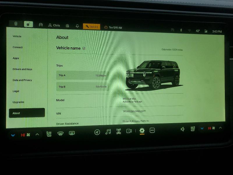 56053916 :رقم المزاد ، 7PDSGBBA0SN052877 vin ، 2025 Rivian R1s مزاد بيع