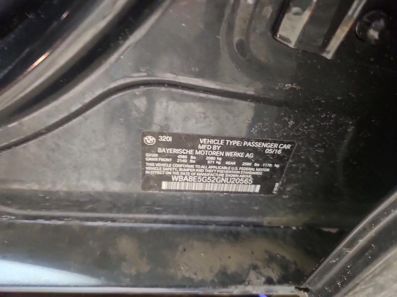 74467415 :رقم المزاد ، WBA8E5G52GNU20565 vin ، 2016 Bmw 320 مزاد بيع