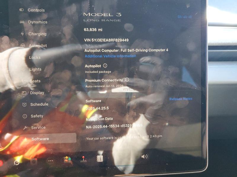 72428455 :رقم المزاد ، 5YJ3E1EA8RF829449 vin ، 2024 Tesla Model 3 مزاد بيع