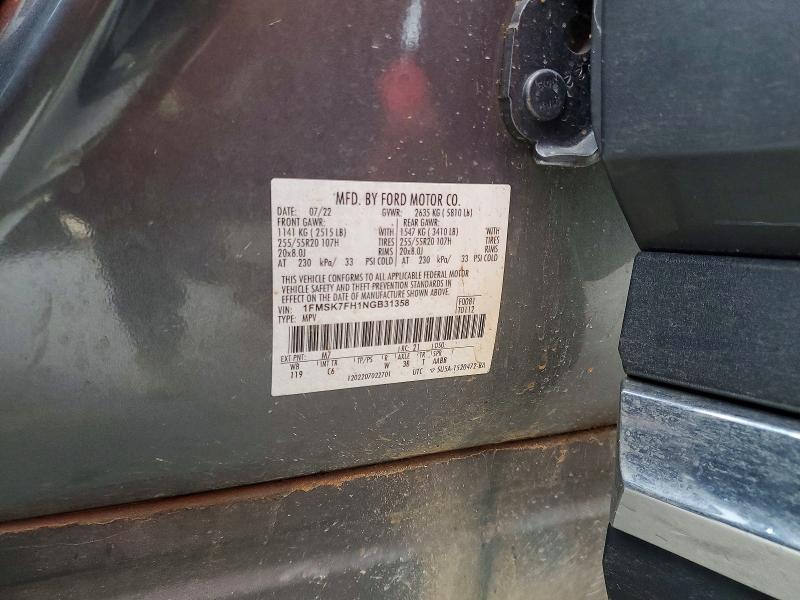 Aukcja sprzedaży 2022 Ford Explorer, vin: 1FMSK7FH1NGB31358, numer aukcji: 98848195