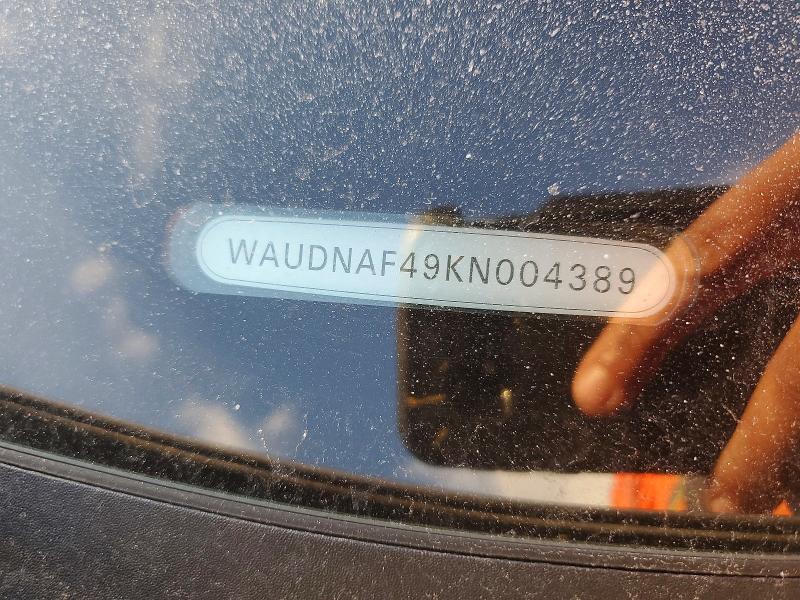 Aukcja sprzedaży 2019 Audi A4, vin: WAUDNAF49KN004389, numer aukcji: 72606525