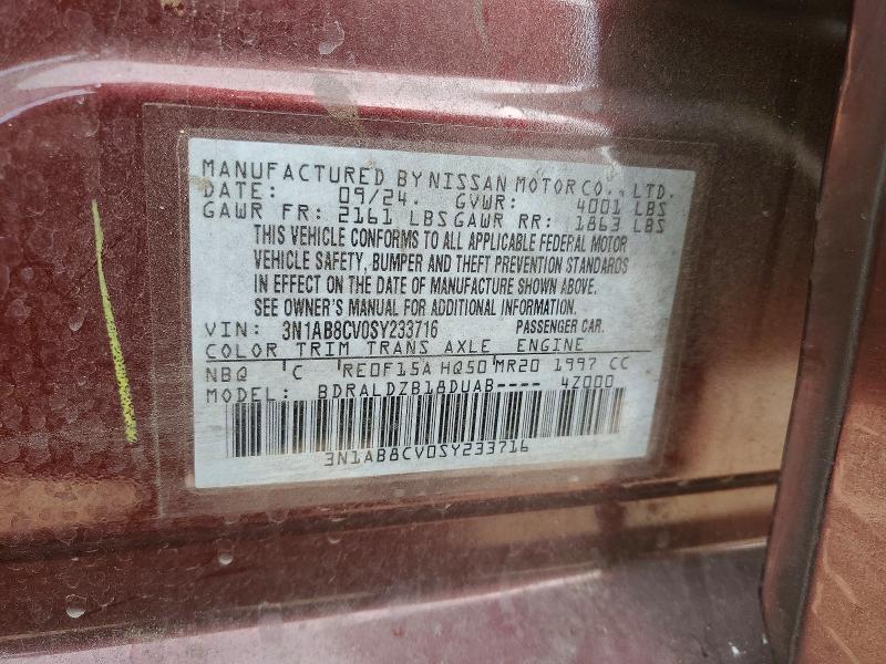 Aukcja sprzedaży 2025 Nissan Sentra, vin: 3N1AB8CV0SY233716, numer aukcji: 73875615
