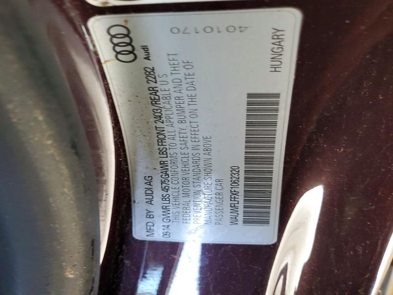 99008655 :رقم المزاد ، WAUWFLFFXF1062320 vin ، 2015 Audi A3 Prestig مزاد بيع