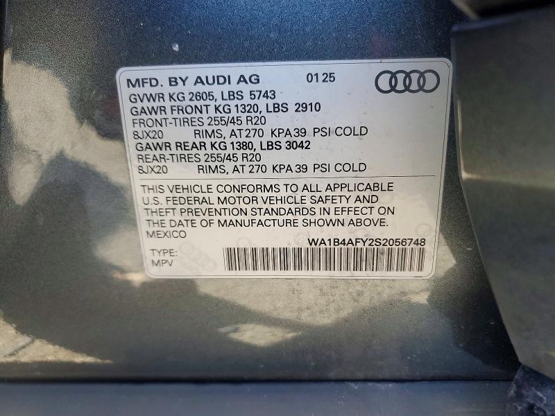 Продажа на аукционе авто 2025 Audi Sq5 Premiu, vin: WA1B4AFY2S2056748, номер лота: 99330105