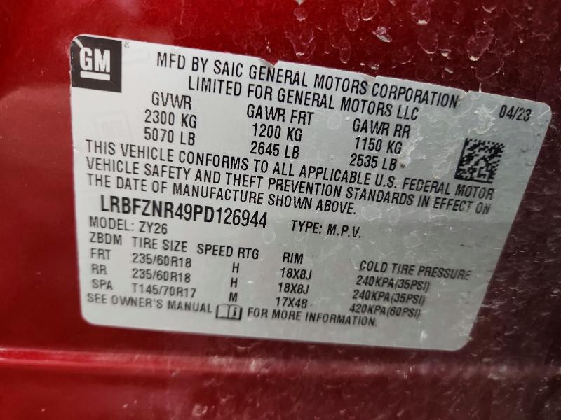 Продажа на аукционе авто 2023 Buick Envision E, vin: LRBFZNR49PD126944, номер лота: 99806205