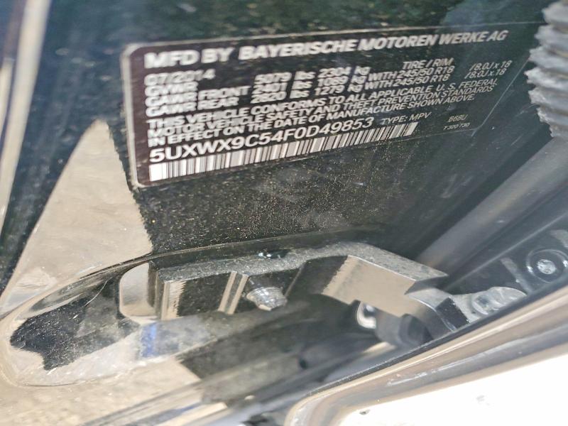 Продаж на аукціоні авто 2015 Bmw X3, vin: 5UXWX9C54F0D49853, номер лоту: 72280805
