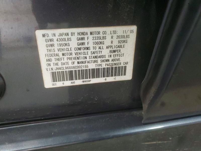 Продаж на аукціоні авто 2006 Acura Tsx, vin: JH4CL968X6C002155, номер лоту: 98223275