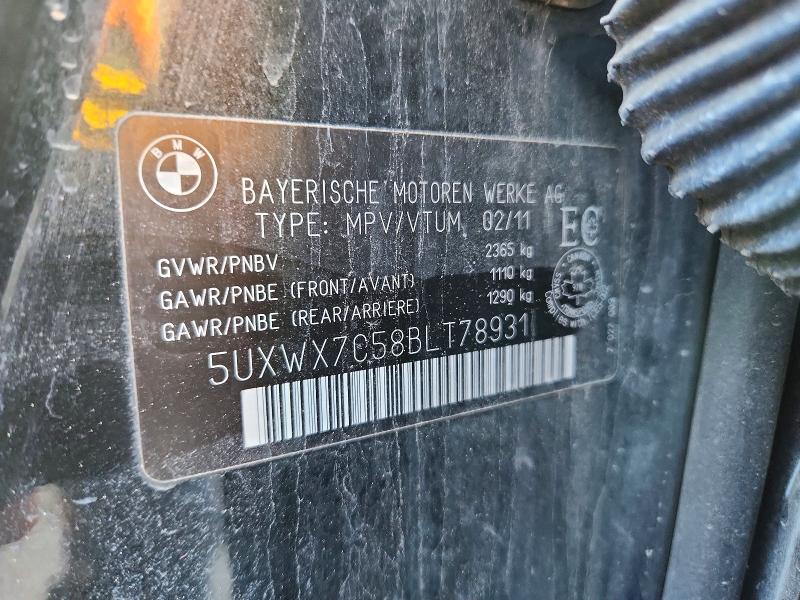 Продажа на аукционе авто 2011 Bmw X3 Xdrive3, vin: 5UXWX7C58BLT78931, номер лота: 73913275