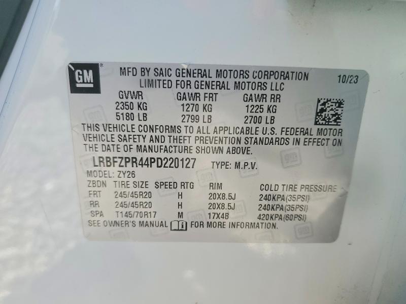 Aukcja sprzedaży 2023 Buick Envision, vin: LRBFZPR44PD220127, numer aukcji: 73399845