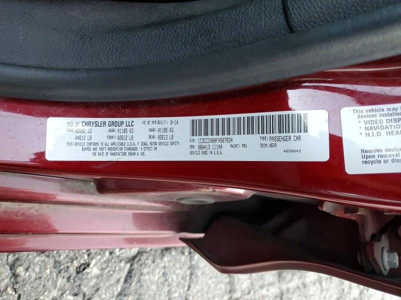 Продаж на аукціоні авто 2015 Chrysler 200, vin: 1C3CCCAB0FN567654, номер лоту: 72805485