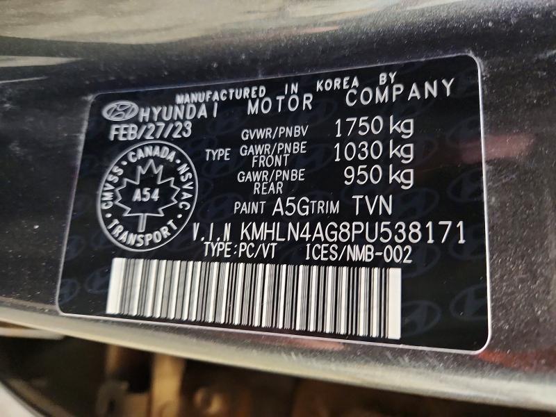 Aukcja sprzedaży 2023 Hyundai Elantra, vin: KMHLN4AG8PU538171, numer aukcji: 98972345