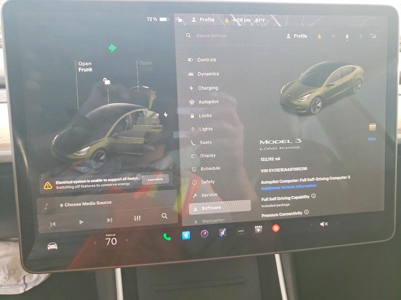 Aukcja sprzedaży 2018 Tesla Model 3, vin: 5YJ3E1EA4JF095316, numer aukcji: 99386105