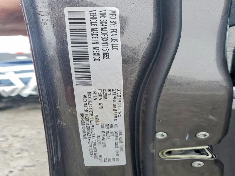Aukcja sprzedaży 2022 Jeep Compass, vin: 3C4NJDFBXNT151652, numer aukcji: 72954465