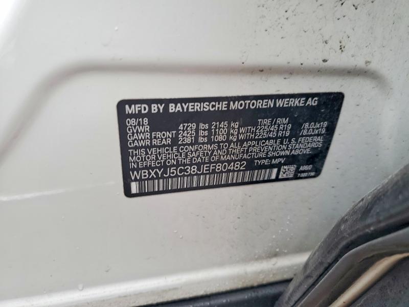Aukcja sprzedaży 2018 Bmw X2, vin: WBXYJ5C38JEF80482, numer aukcji: 98166375
