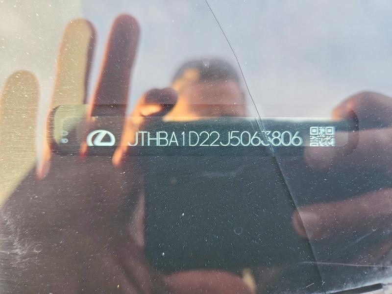 75277315 :رقم المزاد ، JTHBA1D22J5063806 vin ، 2018 Lexus Is مزاد بيع