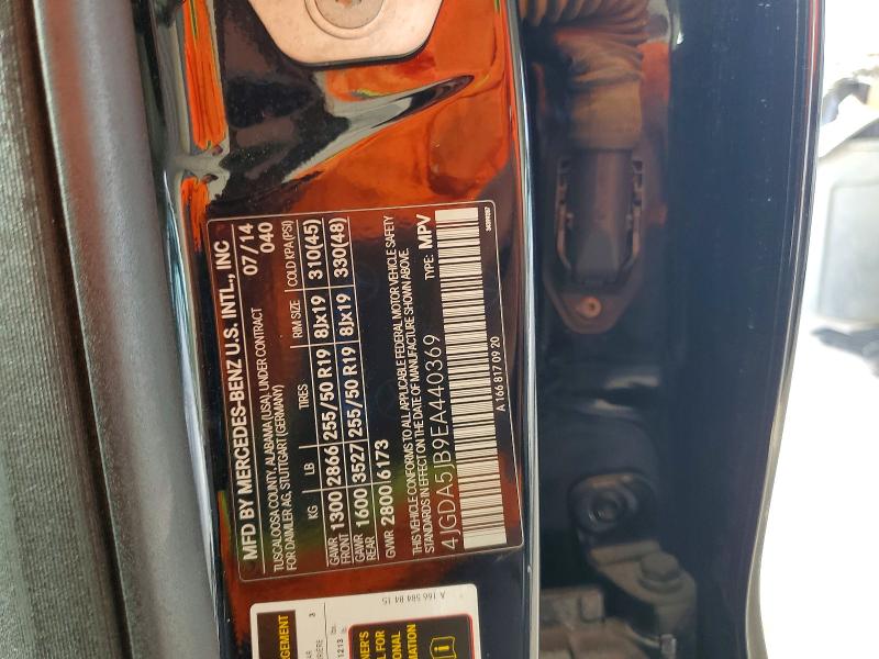 Продажа на аукционе авто 2014 Mercedes-benz Ml, vin: 4JGDA5JB9EA440369, номер лота: 73308375