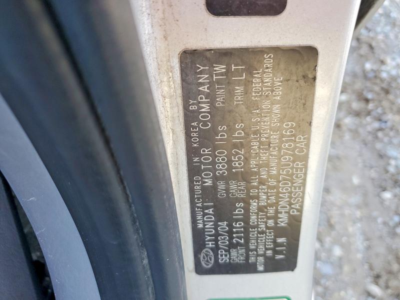 Продажа на аукционе авто 2005 Hyundai Elantra, vin: KMHDN46D75U978169, номер лота: 98326705