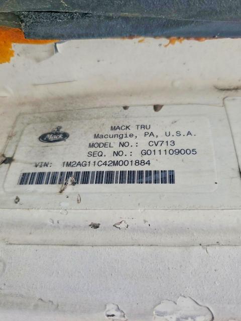 Aukcja sprzedaży 2002 Mack 700 Cv700, vin: 1M2AG11C42M001884, numer aukcji: 95513775