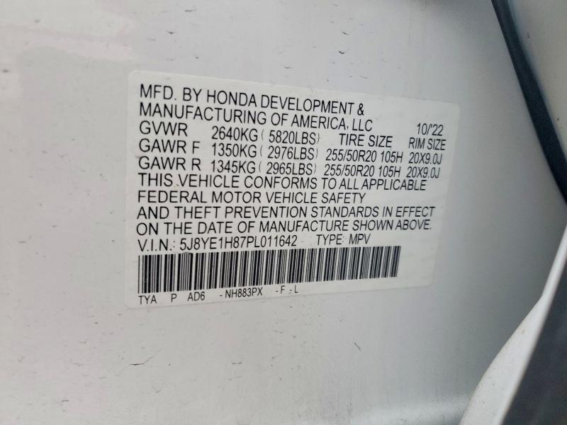 Aukcja sprzedaży 2023 Acura Mdx, vin: 5J8YE1H87PL011642, numer aukcji: 74574175