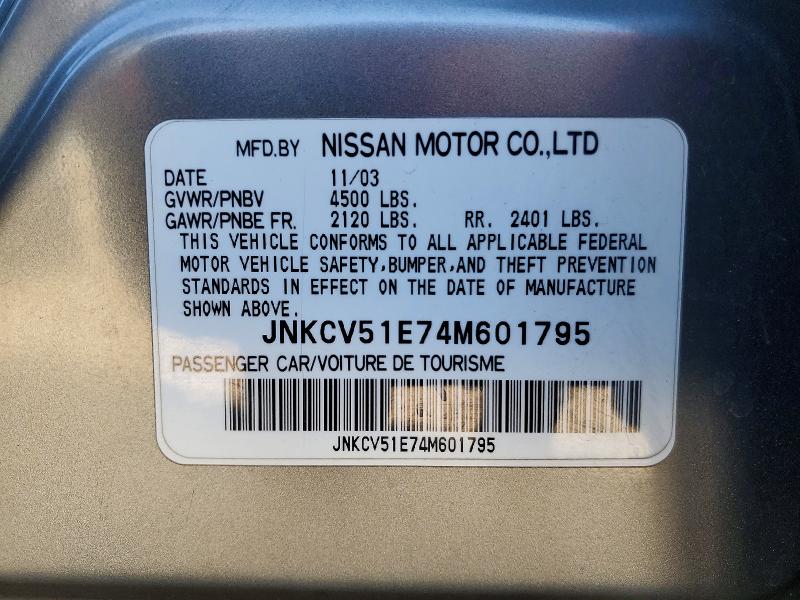 Продажа на аукционе авто 2004 Infiniti G35, vin: JNKCV51E74M601795, номер лота: 75473525