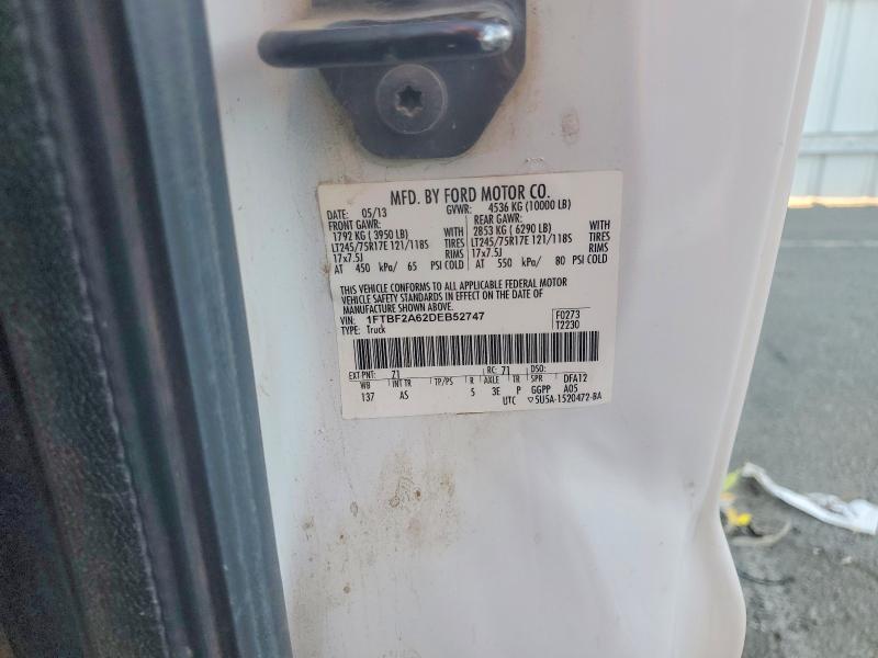 74492995 :رقم المزاد ، 1FTBF2A62DEB52747 vin ، 2013 Ford F250 Super مزاد بيع