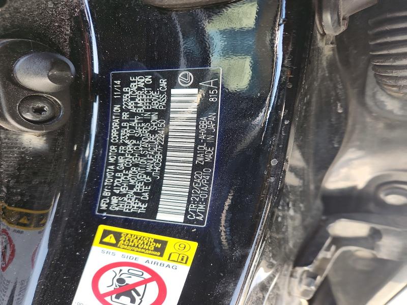 Продажа на аукционе авто 2015 Lexus Ct, vin: JTHKD5BH7F2224150, номер лота: 75556895