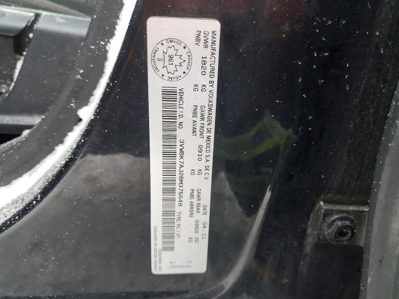 Aukcja sprzedaży 2011 Volkswagen Jetta, vin: 3VWBK7AJ2BM375548, numer aukcji: 99483045
