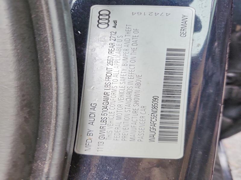 Aukcja sprzedaży 2014 Audi A6, vin: WAUGFAFC5EN085090, numer aukcji: 99099485