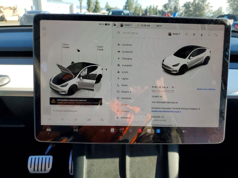 99717975 :رقم المزاد ، 7SAYGDEF3RF166579 vin ، 2024 Tesla Model Y مزاد بيع