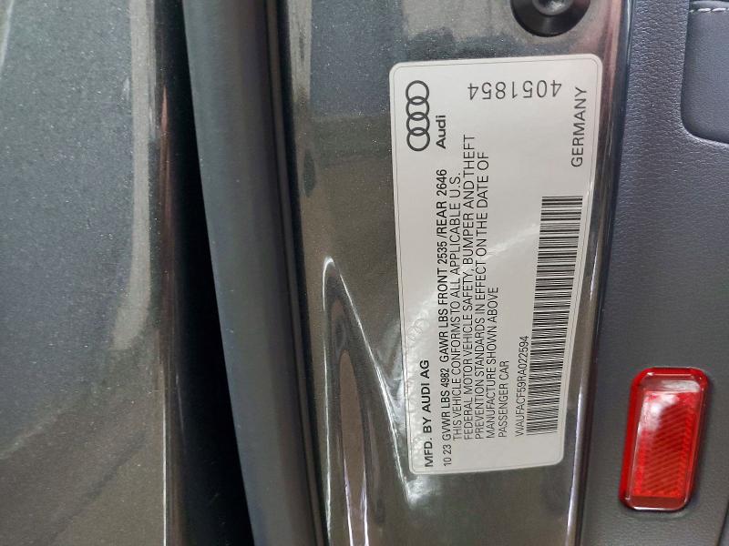Продажа на аукционе авто 2024 Audi A5, vin: WAUFACF59RA022594, номер лота: 72195345