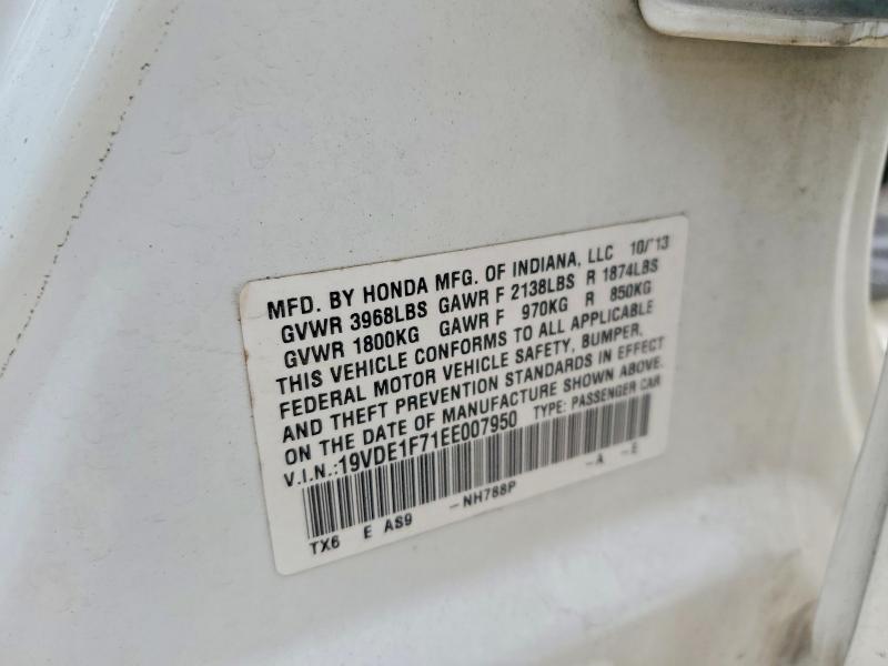 Продаж на аукціоні авто 2014 Acura Ilx, vin: 19VDE1F71EE007950, номер лоту: 72864025
