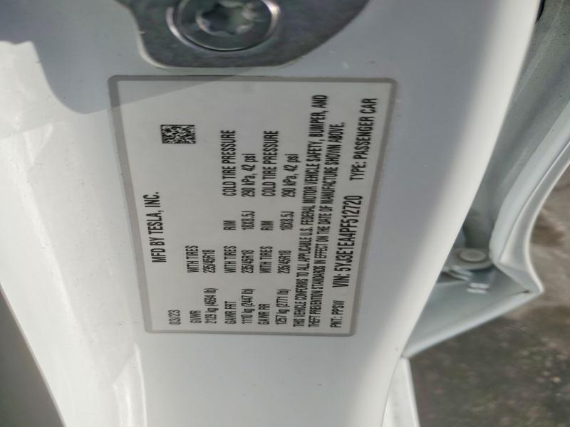 Aukcja sprzedaży 2023 Tesla Model 3, vin: 5YJ3E1EA4PF512720, numer aukcji: 99676515